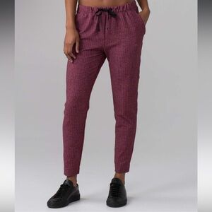 Lululemon Athletica Burgundy Track Pants